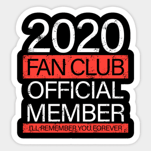 2020 Fan Club Official Member Sticker